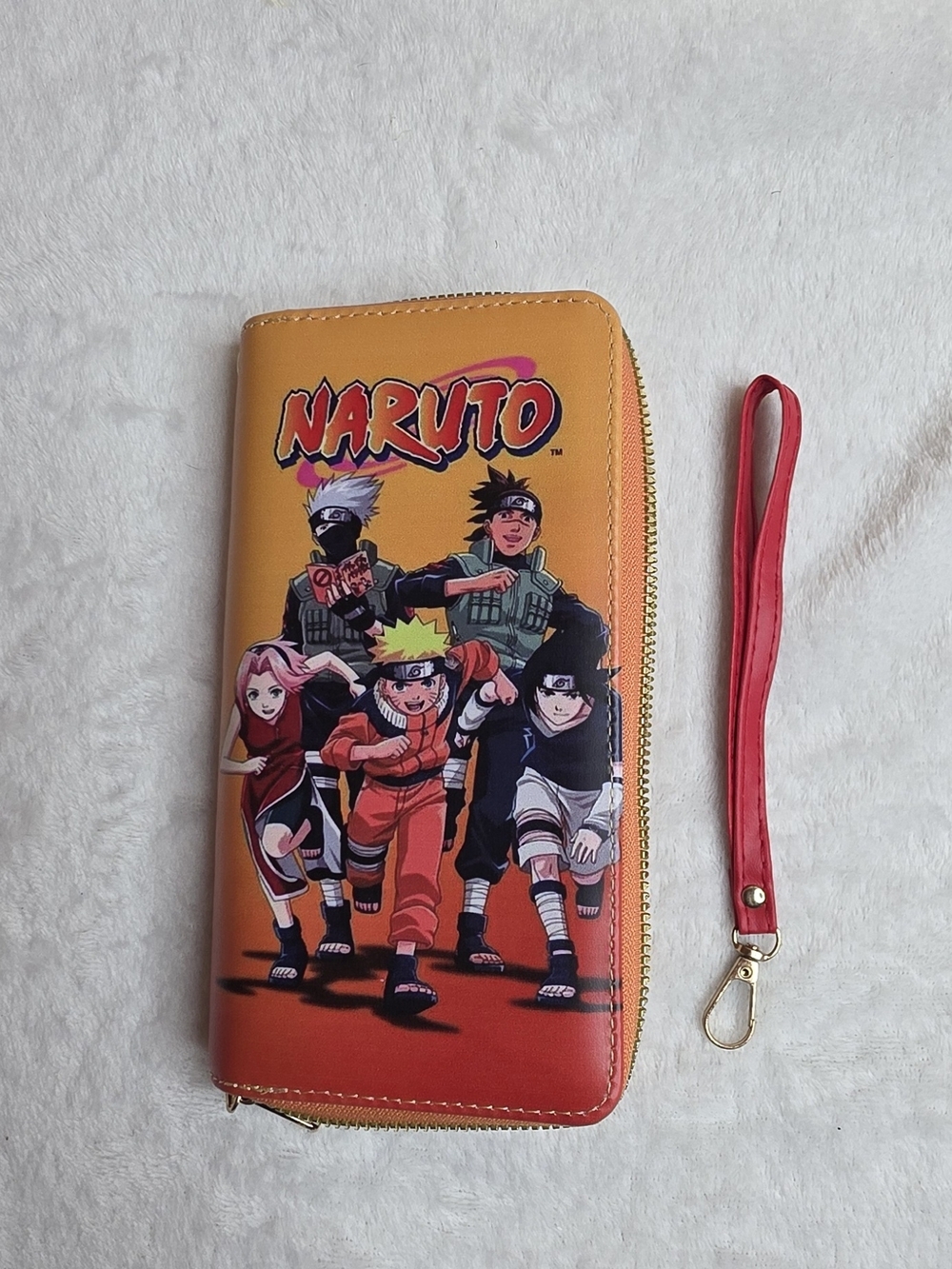 Naruto Orange Zip Wallet Wristlet
